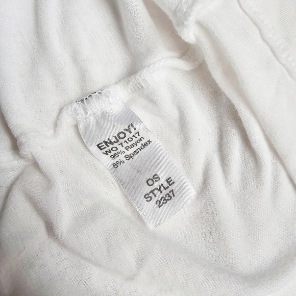 Michael Stars V-Neck Three Quater Split  Sleeves Tee Size OS - Picture 6 of 9